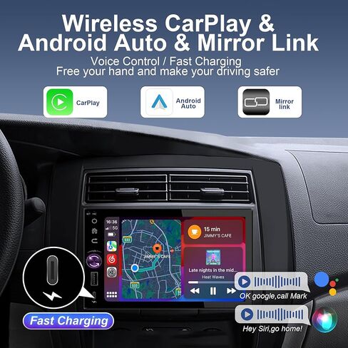 8 Core 4+64G راديو السيارة ستيريو لفورد F150 2004-2008، F250 F350 2006-2014 مع Carplay اللاسلكي Android Auto 7 بوصة HD تعمل باللمس Android 14 راديو السيارة ستيريو مع كاميرا احتياطية AM/FM/RDS GPS SWC in Kuwait