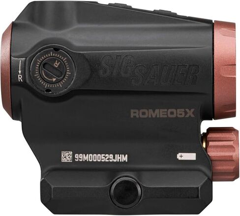 SIG SAUER SOR5X171 Romeo5X Gen II 1x20 mm Red Dot Sight | Rugged Compact IPX-7 Waterproof Rifle Shooting Sight w/ 12 Illumination Settings | 2 MOA Red Dot/65 MOA Circle Reticle | 50,000 hrs Run Time in Saudi Arabia