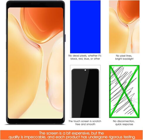 TFT لشاشة Samsung Galaxy Note 9 البديلة لشاشة Samsung Note 9 LCD SM-N9600 SM-N960F SM-N960U مجموعة بديلة للشاشة تعمل باللمس باللون الأزرق مع إطار in Saudi Arabia
