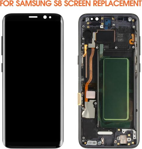 INCELL for Samsung Galaxy S8 Screen Replacement for Display Samsung S8 LCD G950 G950F SM-G950U Screen Touch Assembly Repair Parts with Frame(No Fingerprint) in Saudi Arabia