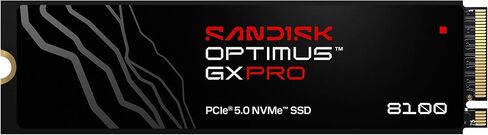 SANDISK 4 تيرابايت Optimus GX PRO 8100 PCIe 5.0 NVMe SSD - M.2 2280، سرعة قراءة تصل إلى 14,900 ميجابايت/ثانية، أداء فائق السرعة - SDSP82400TAN in Saudi Arabia