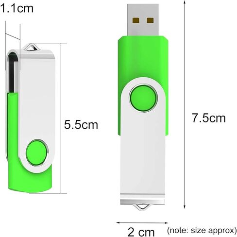 محرك فلاش USB لنظام التشغيل Windows 11، تثبيت واسترداد وإصلاح واستعادة تمهيد USB، أنظمة 32 و64 بت منزلية ومحترفة، 16 جيجابايت USB لسطح المكتب والكمبيوتر المحمول (أخضر) in Saudi Arabia