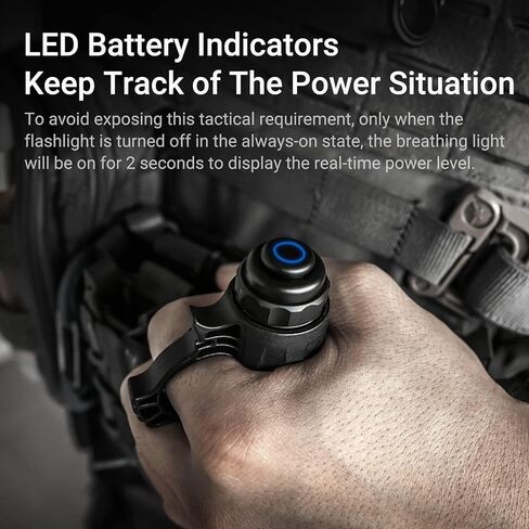 NEXTORCH TA30C EDC Tactical Flashlight 1600 Lumens High Lumens Rechargeable Pocket Flashlight with 5 Lighting Modes for Emergency Tactical Outdoor in Saudi Arabia