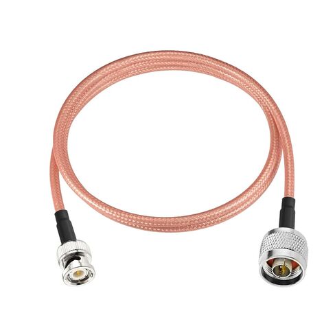 Eightwood BNC Male to N Male RG400 Low Loss Coax Extension Cable 9.8 Feet for UHF VHF Ham Radio,SDR, Radio Scanner,Spectrum Analyzer & Oscilloscope in Saudi Arabia