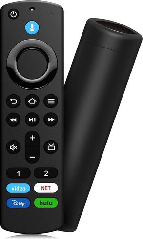 جهاز تحكم عن بعد صوتي بديل مناسب لسلسلة Fire، TV Stick/TV Stick Lite /4K، مكعب التلفزيون (الجيل الأول /الثاني)، تلفزيونات Fire الذكية (الجيل الثالث)، وليس للتلفزيون الذكي Hisense Roku in Kuwait