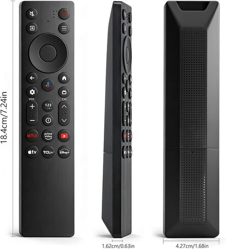 RC923A FMB1 استبدال جهاز التحكم عن بعد الصوتي متوافق مع نماذج التلفزيون الذكية TCL 2025 4K OLED 50QM6K 55QM6K 55QM7K 65QM6K 65QM7K 75QM6K 75QM7K 85QM6K 85QM7K 98QM6K 98QM7K in Kuwait