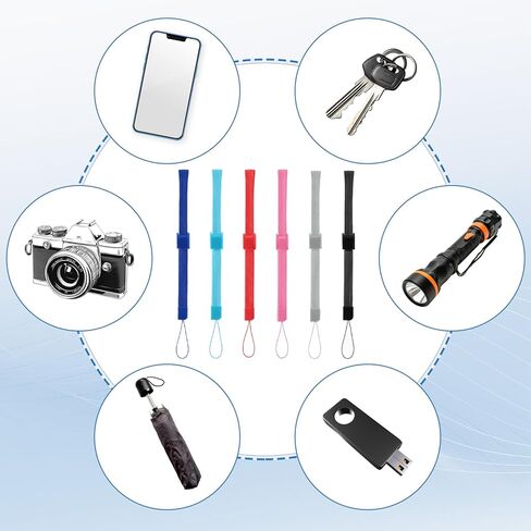 12 Pcs Hand Wrist Straps, Adjustable Phone Lanyards for Cell Phone Multi Purpose Wristbands Strap Wristlet Wristband with Lock for Wii Remote Controller Mobile Phones Mp3 Digital Camer in Saudi Arabia
