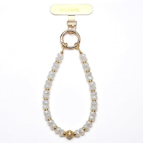 phone chain Anti-Lost Detachable Handmade Pearl Beaded Wrist Strap, For Full-Cover Phone Cases (Pearl style) in Kuwait