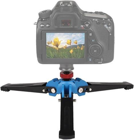 حامل قاعدة ثلاثي الأرجل قابل للطي حامل دعم من سبائك الألومنيوم مع 3 8 برغي لكاميرا DSLR Monopod 360 دوران أقدام مطاطية ثابتة in Kuwait