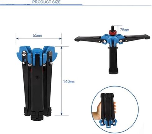 حامل قاعدة ثلاثي الأرجل قابل للطي حامل دعم من سبائك الألومنيوم مع 3 8 برغي لكاميرا DSLR Monopod 360 دوران أقدام مطاطية ثابتة in Kuwait