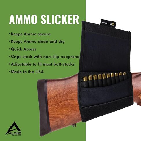 Weatherproof AmmoSlicker Buttstock Shell Holder & Ammo Pouch | Hunting Accessory in Kuwait
