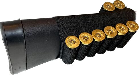 8 حامل صدفة بندقية من نوع Buttstock Shotgun Shell - بدون مطاط قابل للانزلاق - إذا كنت تريد أن تظل في مكانها، في مخزون بندقيتك in Saudi Arabia