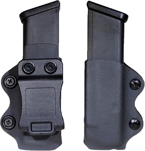 2 Pack Universal Mag Carrier IWB/OWB Magazine Holster Fits:17,19,19X,22,23,25,26,27,31,32,33,34,35,37,38,39,45,Double/Single Stack,for Right & Left Hand Ambidextrous Concealed Carry in Saudi Arabia