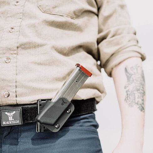 OWB Single Mag Pouch for 2011, STI - USA Made - Signature Pro Single Magazine Carrier with Tek-Lok Belt Attachment Clip by Blade-Tech Holsters in Saudi Arabia