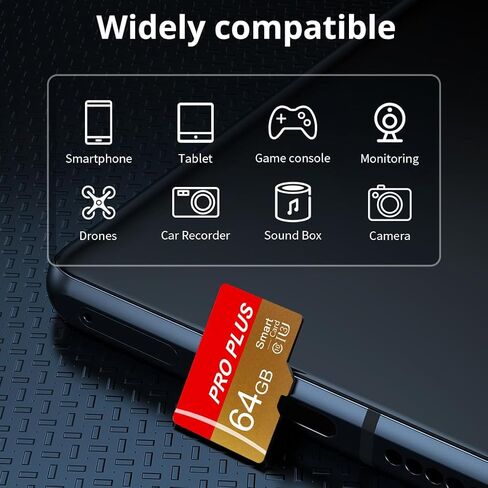128GB Memory Card with Adapter, High Speed TF Card, UHS-I C10 A1 Memory TF Card for Tablet/Mobile Phone/Camera/Car Audio/Game Console (TF162 128GB) in Saudi Arabia