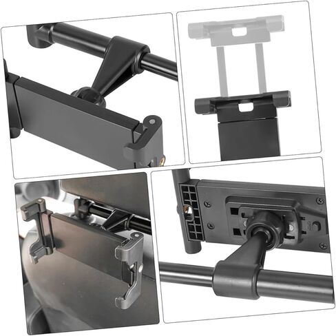 OSALADI Car Headrest Holder Swivel Phone Tablet Mount Black No Comfortable Viewing Angle in Saudi Arabia