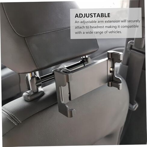 OSALADI Car Headrest Holder Swivel Phone Tablet Mount Black No Comfortable Viewing Angle in Saudi Arabia
