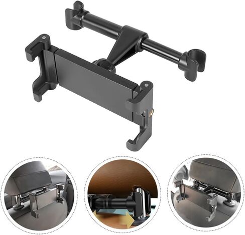 OSALADI Car Headrest Holder Swivel Phone Tablet Mount Black No Comfortable Viewing Angle in Saudi Arabia