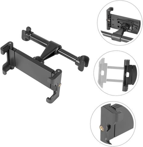 OSALADI Car Headrest Holder Swivel Phone Tablet Mount Black No Comfortable Viewing Angle in Saudi Arabia