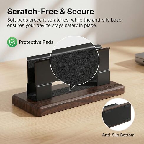 Vertical Laptop Stand for Desk - Adjustable Laptop Holder for MacBook & Most Laptops in Saudi Arabia