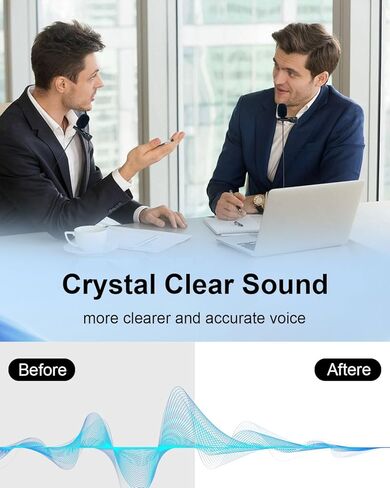 USB Lavalier Microphone for Computer, Omnidirectional Condenser USB-A Computer Microphone for Laptop, PC and Mac, Perfect Podcasting, Gaming, Streaming and Desktop Mic, 2M Cable in Saudi Arabia