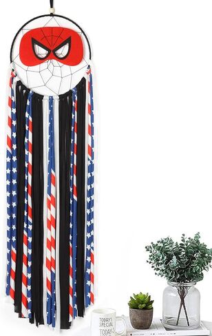 alynsehom Dream Catcher اليدوية Dreamcatcher ديكور غرفة الحضانة للفتيات الأولاد الأطفال غرفة نوم الطفل غرفة الأطفال غرفة اللعب النوم الديكور الجدار شنقا زخرفة الحرف هدية (العنكبوت) in Saudi Arabia