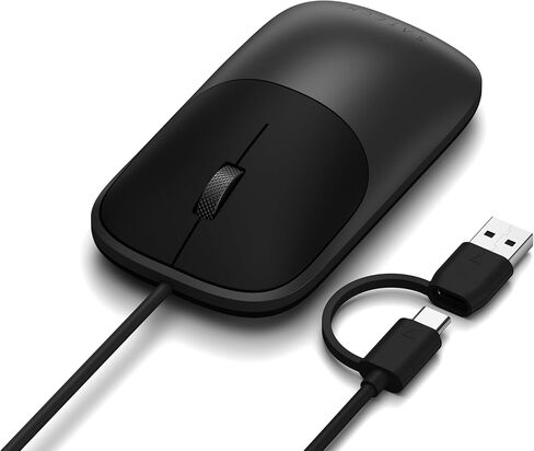 Satechi Slim LX Wired Mouse, Aluminum Design with USB-C Connectivity, Quiet Click Performance, Designed for Mac and PC Setups, Space Black in Saudi Arabia