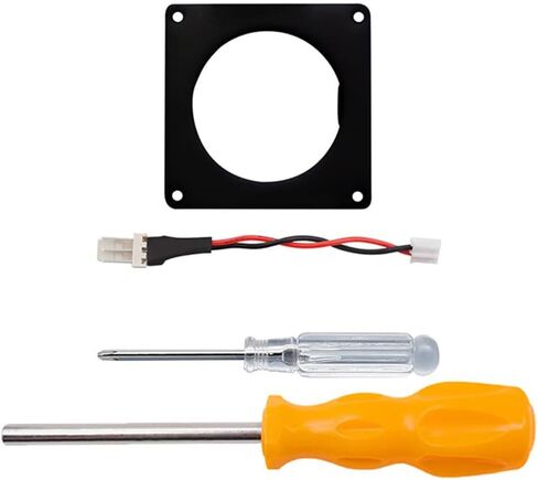 NORMICHIC Gaming Console Mini Fan 3D Print Mount Kit and Mini Fan Radiator for NGC Gamecube, Low Temperature Host Fan Cooling Brushless Radiator 3D Print Mounting Kit (Black) in Saudi Arabia