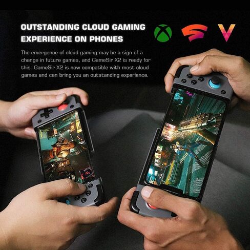 وحدة تحكم الألعاب المحمولة GameSir X2 Bluetooth، وحدة تحكم الهاتف لأجهزة Android وiOS، قبضة وحدة تحكم الألعاب المحمولة اللاسلكية (متجددة) in Saudi Arabia
