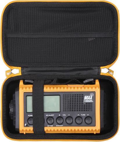 Hard Case for Raynic Emergency Radio 5000mAh/18500mWh Weather Radio (CR1009Pro) - Travel Protective Carrying Storage Bag (Black) in Saudi Arabia