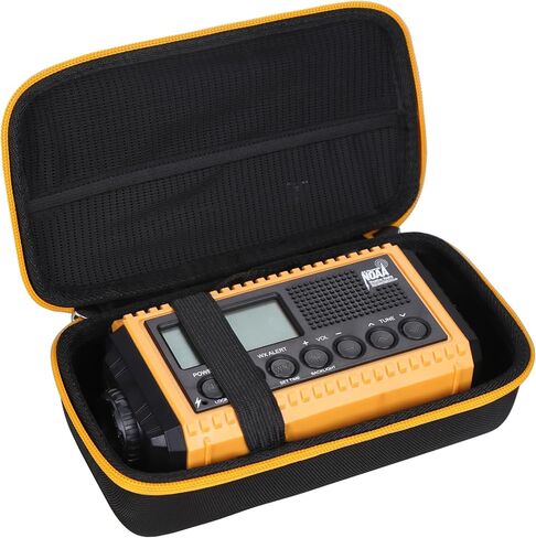 Hard Case for Raynic Emergency Radio 5000mAh/18500mWh Weather Radio (CR1009Pro) - Travel Protective Carrying Storage Bag (Black) in Saudi Arabia