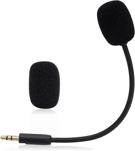 Mic Replacement for Razer Barracuda X Headsets, 3.5mm/0.14in Detachable Gaming Boom Headphone Microphone Parts Replacement with Foam Cover Compatible with Barracuda X Headsets, Noise Cancelling in Saudi Arabia