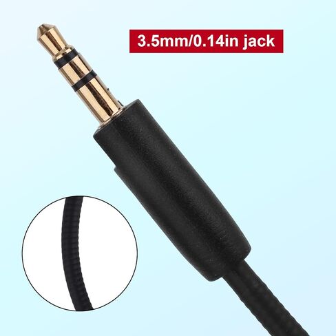 Mic Replacement for Razer Barracuda X Headsets, 3.5mm/0.14in Detachable Gaming Boom Headphone Microphone Parts Replacement with Foam Cover Compatible with Barracuda X Headsets, Noise Cancelling in Saudi Arabia