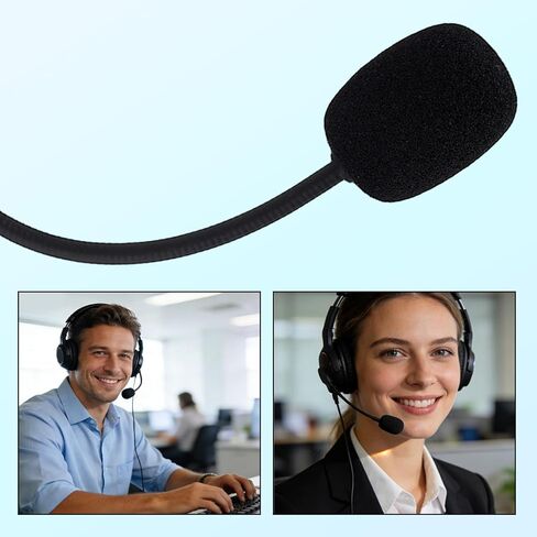 Mic Replacement for Razer Barracuda X Headsets, 3.5mm/0.14in Detachable Gaming Boom Headphone Microphone Parts Replacement with Foam Cover Compatible with Barracuda X Headsets, Noise Cancelling in Saudi Arabia