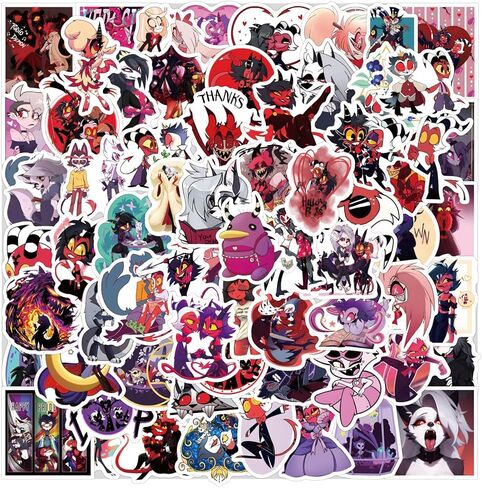 50PCS Super Kitties Stickers Pack Manga Character Sticker for Water Bottle Laptop Skateboard Journal, Waterproof Vinyl Cool Anime Decals for Teens Adults Party Supplies in Saudi Arabia