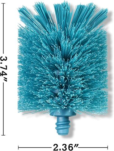 2-in-1 Bottle Cleaning Brush and Hidden Straw Brush, Long Handle Water Bottle Brush Cleaner with Replaceable Head for Sports Bottles, Baby Bottles, Mugs, Straws, Smokey Blue in Saudi Arabia
