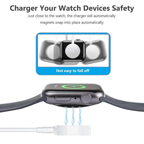 Fast Charger for Apple Watch Charger, USB C i-Watch Charger Plug with Long 6.6FT iWatch Portable Wireless Fast Charging Cable Cord Compatible with Series Ultra/SE/11/10/9/8/7/SE/6/5/4/3/2/1 2Pack in Saudi Arabia