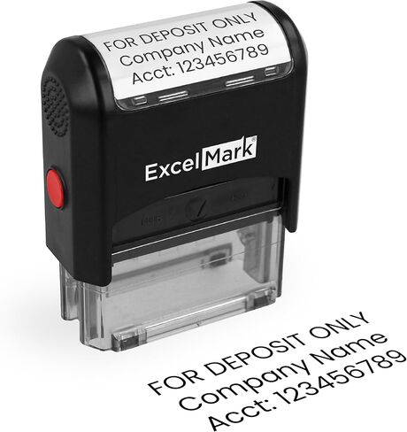 Excelmark Bank Resperment Stamp مع سطرين (42A1848) in Kuwait
