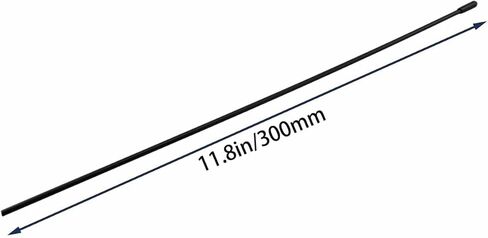 10PCS Length 11.8 Inch Black Plastic Model Cars/Ships Antenna Hoses with Rubber Cap Suitable for Remote Controlled Drones/Quadcopters/Aeroplanes in Saudi Arabia