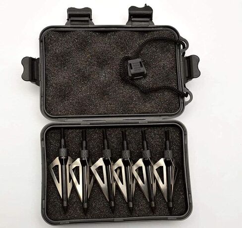 EOOENOON Hunting Broadheads 100 Grain, Archery Broadheads Screw-in Arrow Heads Arrow Tips Compatible with Traditional Bows and Compound Bow in Saudi Arabia