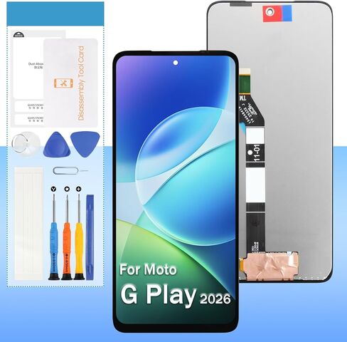 Screen Replacement for Motorola Moto G Play 5G 2026 Original XT2615-1 6.7" LCD Display Touch Digitizer Assembly with Tools in Saudi Arabia