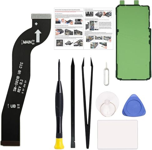 for Galaxy S24 LCD Display Flex Cable Ribbon Replacement Repair Part, Compatible with S24 5G SM-S921U/B Series, with Toolkit, Instruction in Saudi Arabia