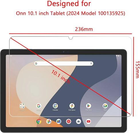 Screen Protector for Onn 10.1 inch Tablet (2024 Model 100135925), 2 Pack.. in Saudi Arabia
