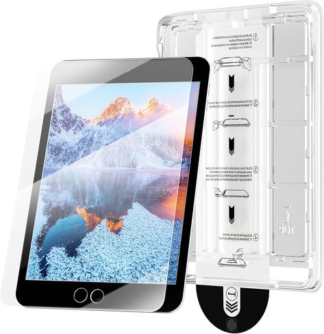 Screen Protector with Mounting Frame,Adapts for iPad 5th/6th 9.7 In,Equipped with Anti Blue Light and Anti Fingerprint Effects for iPad 6th Generation Screen Protector. in Saudi Arabia