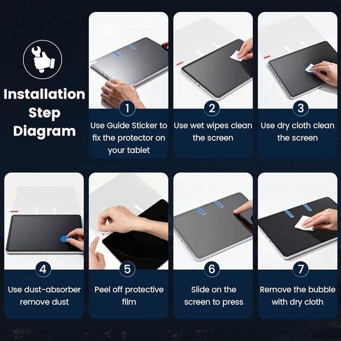 واقي شاشة مكون من قطعتين لجهاز URAO G140L/140L مقاس 14 بوصة يعمل بنظام Android 15، زجاج مقسى بصلابة 9H لجهاز URAO G140L 14.1 بوصة، مقاوم للخدش، واقي شاشة عالي الدقة in Kuwait