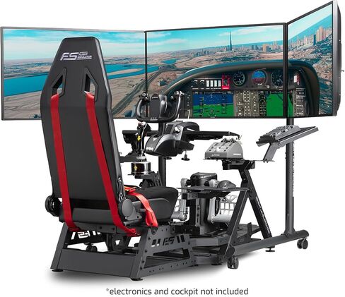 حامل شاشة ثلاثي قائم بذاته من Next Level Racing، أسود in Kuwait