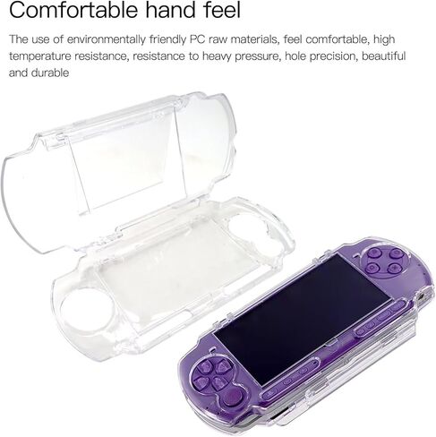 Upgraded Clear Snap-On Crystal Hard Case Cover Replacement Fits for PSP 3000 Series and for PSP slim 2000 Series in Saudi Arabia