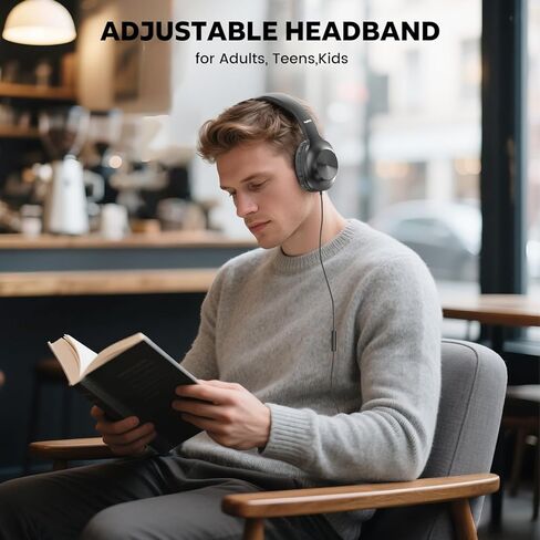 سماعات رأس سلكية USB C مطورة، سماعات فوق الأذن من النوع C مع ميكروفون، صوت ستيريو عالي الدقة، التحكم في مستوى الصوت، سماعات رأس USB من النوع C قابلة للطي للبالغين / المراهقين // الأجهزة اللوحية / الكمبيوتر / iPhone / السفر (أسود) in Kuwait