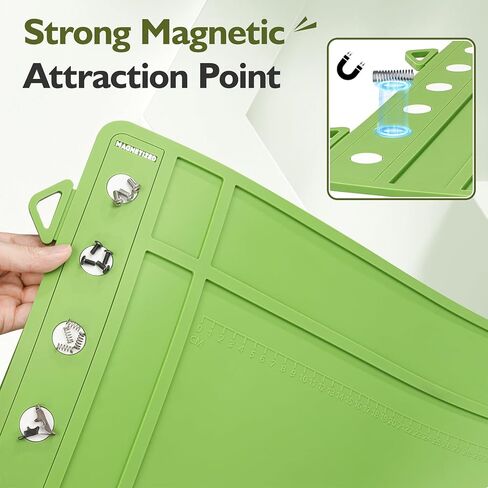 Rifle and Pistol Cleaning Mat 40"x16", Premium Large Magnetic Gun Mat with Organizer Parts Tray, Anti-Slip Rubberized Workbench Pad for Gun Maintenance in Saudi Arabia