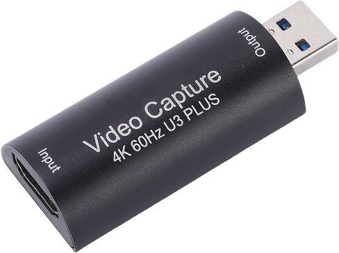 Yoidesu Video Capture Card 4K 60Hz Input Low Latency Recording Device, HDMI to USB 3.0 A Capture Card for Streaming, Game Recording, Teaching, Meetings, and Real Time Preview in Saudi Arabia